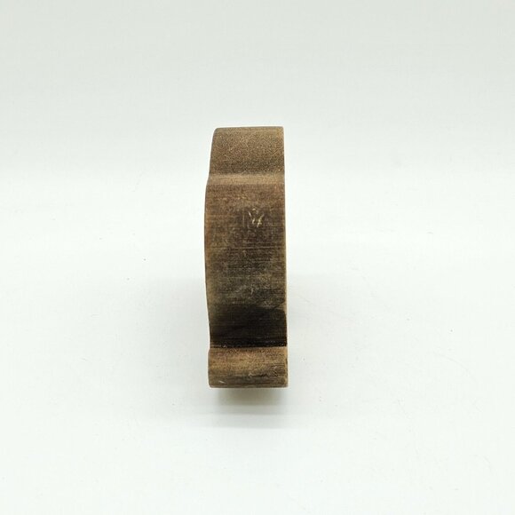 Vintage Hand Carved Wood Block Elephant Figurine Toy Signed Dated 80s Handmade - Picture 5 of 10